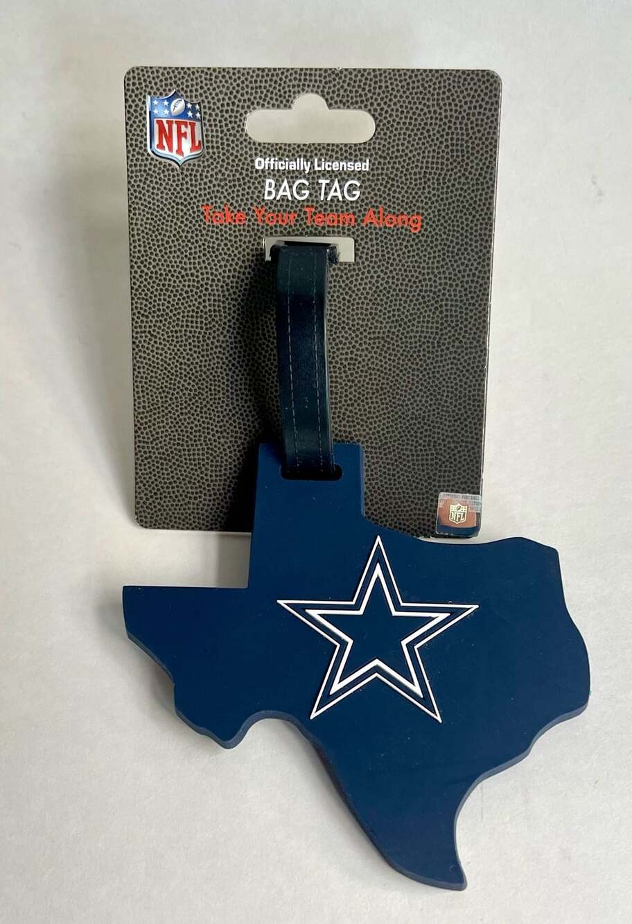 Aminco Dallas Cowboys NFL Texas Shape Luggage Bag Tag New